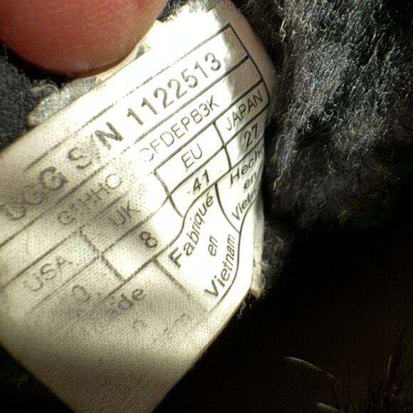 UGG Classic Buckle Mini Boots – Black – Faux Fur/Shearling Lined – Women’s US 10 - Picture 8 of 8